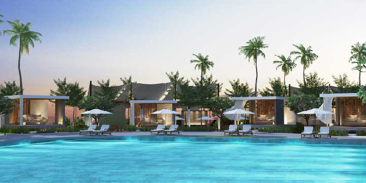 Oceanami Infinity Pool Với diện tích mặt nước lên đến 2600m2